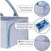 image:imageMr Pen Baby Diaper Caddy Organizer 2 Pack Blue Inside Large Baby Caddy Organizer with Handle Collapsible amp PortableBlue Inside