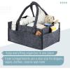 image:imageMr Pen Baby Diaper Caddy Organizer 2 Pack Blue Inside Large Baby Caddy Organizer with Handle Collapsible amp PortableCharcoal Gray