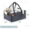 image:imageMr Pen Baby Diaper Caddy Organizer 2 Pack Blue Inside Large Baby Caddy Organizer with Handle Collapsible amp PortableCharcoal Gray