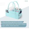 image:imageMr Pen Baby Diaper Caddy Organizer 2 Pack Blue Inside Large Baby Caddy Organizer with Handle Collapsible amp PortableMint Whisper