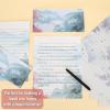 image:imageMr Pen Stationery Writing Paper with Envelopes 85 x 11 Inch 160 Pack50 Letter Writing Paper with 50 Envelopes and 60 Round Dot Sticker Cherry Blossoms Cute Stationary Set with 10 Design