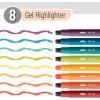 image:imageMr Pen Gel Highlighters 8 Pack Assorted Colors No Bleed Bible Markers
