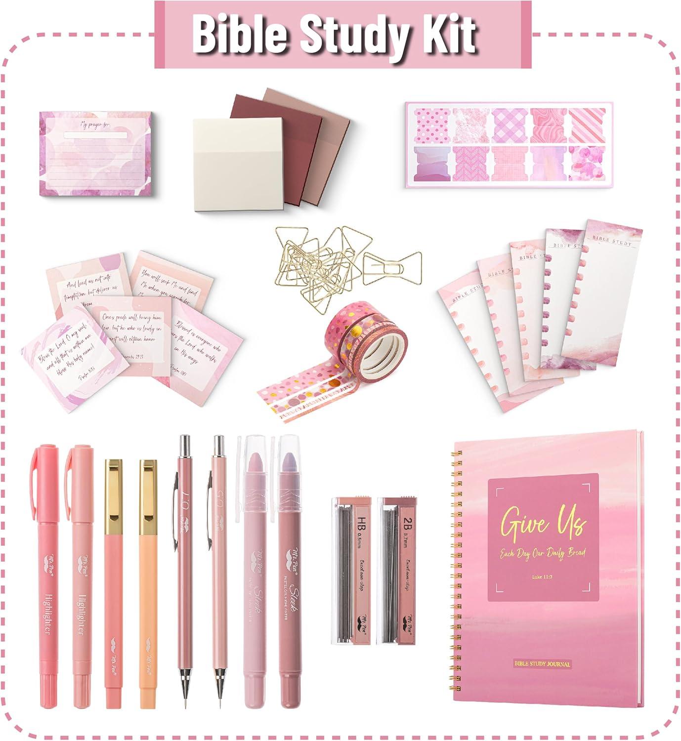 image:imageMr Pen Bible Journaling Kit for Women Forest Mist Color Theme Bible Study Supplies Journaling KitMultiple Colors