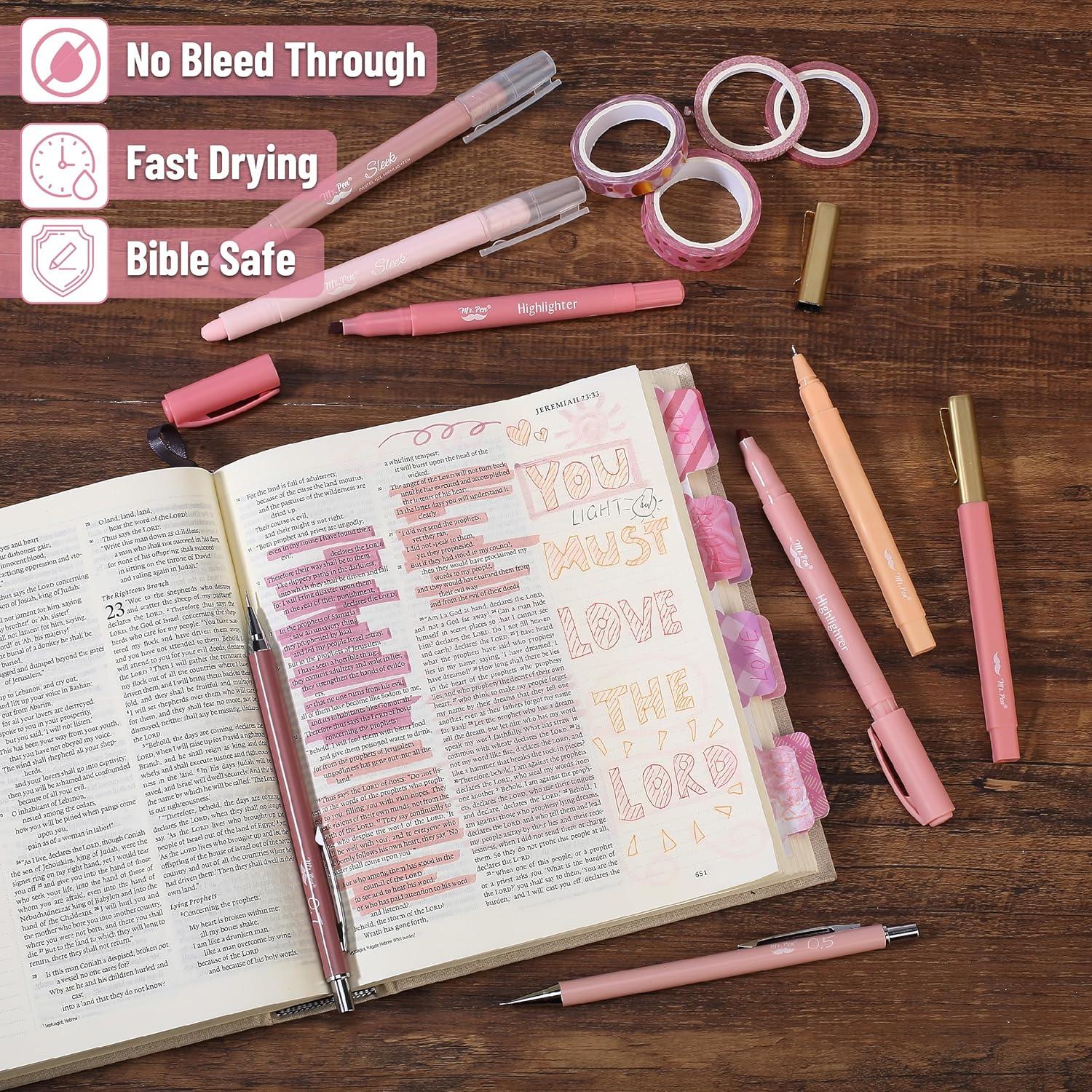 image:imageMr Pen Bible Journaling Kit for Women Forest Mist Color Theme Bible Study Supplies Journaling KitMultiple Colors