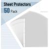 image:imageMr Pen Sheet Protectors 85 x 11 Inches 50 Pack 004mm Thick Page Protectors Clear Page Protectors for 3 Ring Binder Clear Plastic Sleeves Binder Sleeves