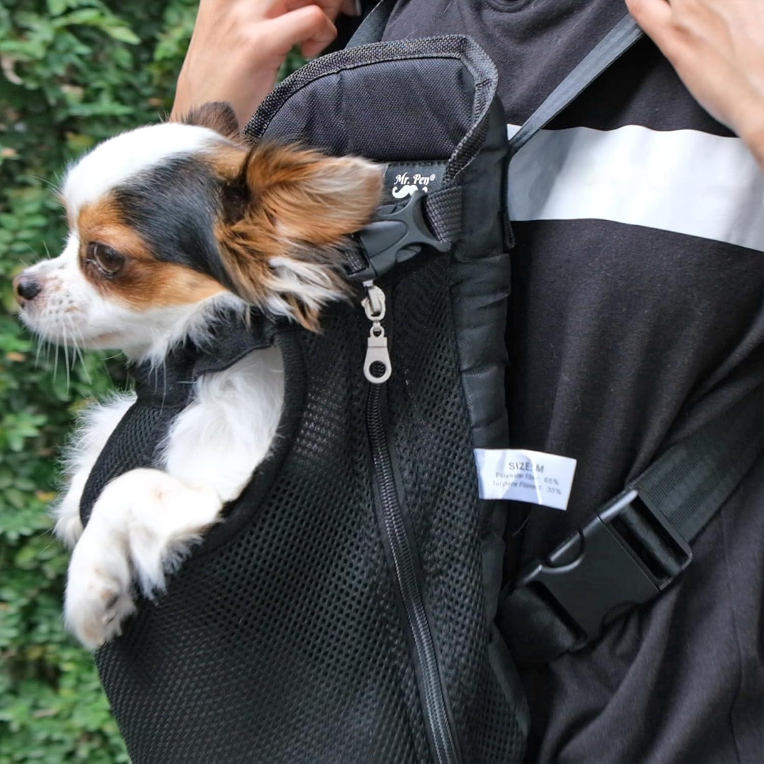 image:imageMr Pen Pet Carrier Backpack Weighing Up to 12 lbs Adjustable Dog Carrier Backpacks Dog Backpack Carrier for Small Dogs Dog Front Carrier