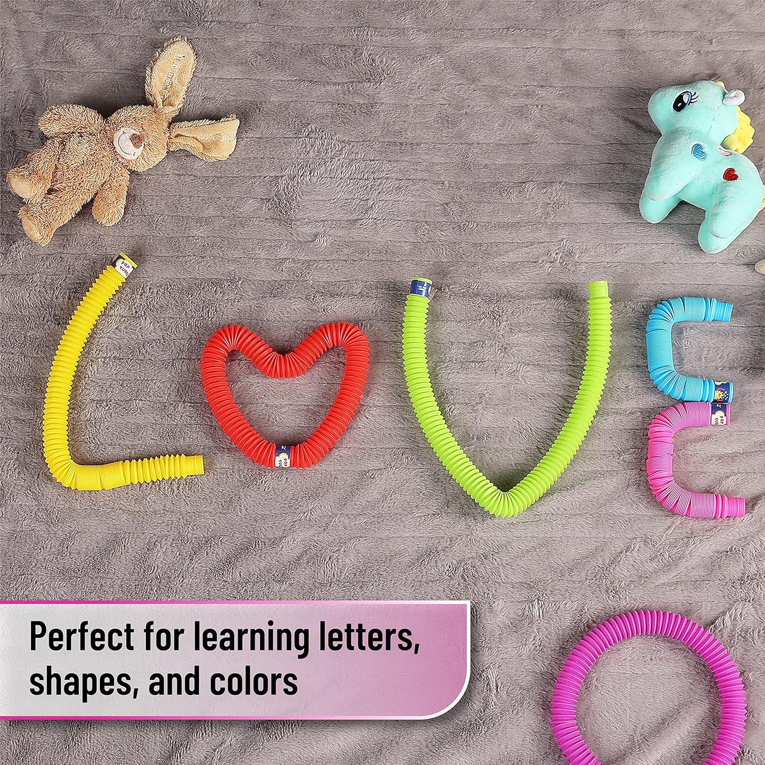 image:imageMr Pen Pop Tubes Sensory Toys 6 Pack Large Pop Tubes