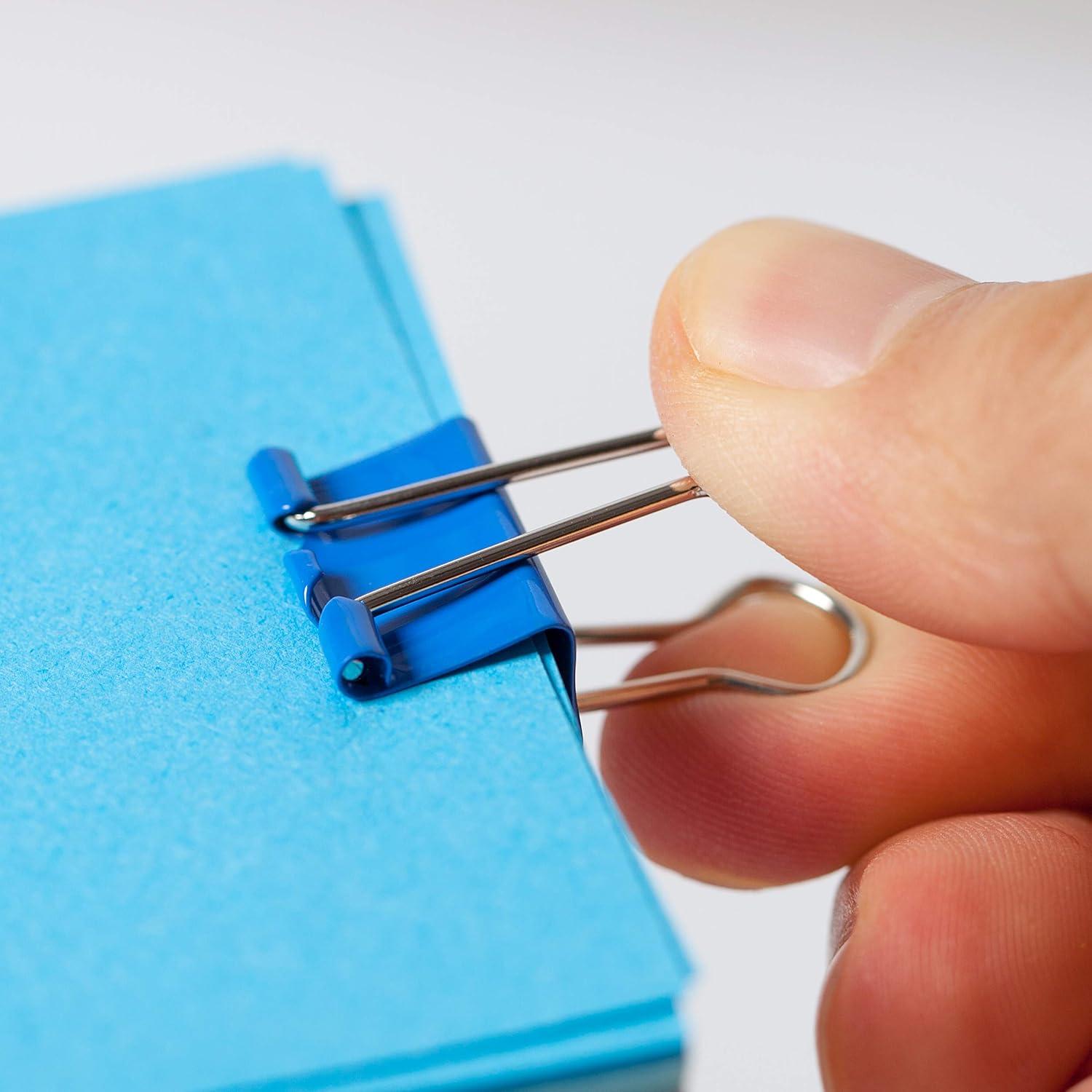 image:imageMr Pen Colored Binder Clips  075 34 inch 100 Pack  Colorful Binder Clips in Small Size  Office Supplies