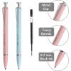 image:imageMr Pen Metal Retractable Gel Pens 2 Pack Black Ink 2 Refills Fine Point 07 mm Fast Dry Smooth Writing Cute Pens for Drawing Writing Planner and School Supplies