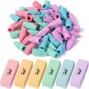 image:imageMr Pen Pencil Erasers Set 66 Pack Colorful LatexFree No SmudgePastel Colors