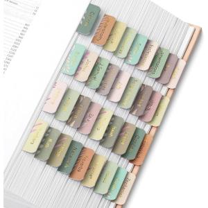 image:imageMr Pen Bible Tabs 75 pcs Abstract Gold Foil Lettering Laminated Bible Tabs for Women and MenBoho Floral