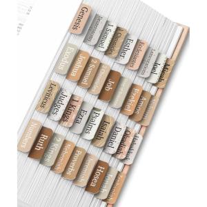 image:imageMr Pen Bible Tabs 75 pcs Abstract Gold Foil Lettering Laminated Bible Tabs for Women and MenCoffee Palette