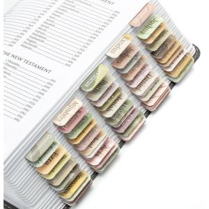 image:imageMr Pen Bible Tabs 75 pcs Abstract Gold Foil Lettering Laminated Bible Tabs for Women and MenEarthy