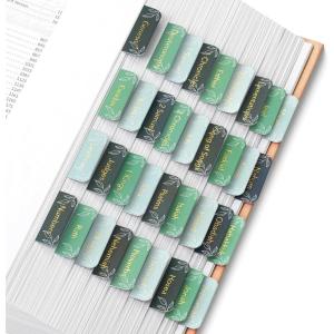 image:imageMr Pen Bible Tabs 75 pcs Abstract Gold Foil Lettering Laminated Bible Tabs for Women and MenForest Mist