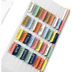 image:imageMr Pen Bible Tabs 75 pcs Abstract Gold Foil Lettering Laminated Bible Tabs for Women and MenTulip Touch