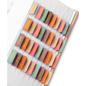 image:imageMr Pen Bible Tabs 75 pcs Earth Tone Gold Lettering Laminated Bible Tabs for Women and MenSpring Palette