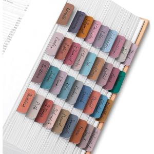 image:imageMr Pen Bible Tabs 75 pcs Earth Tone Gold Lettering Laminated Bible Tabs for Women and MenVintage