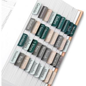 image:imageMr Pen Bible Tabs 75 pcs Earth Tone Gold Lettering Laminated Bible Tabs for Women and MenWinter Wood