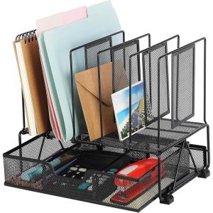 image:imageMr Pen Mesh Desk Organizer with Drawer Office Desk Organizers and Accessories Desktop amp Desk File Organizer