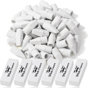 image:imageMr Pen Pencil Erasers Set 66 Pack Colorful LatexFree No SmudgeWhite