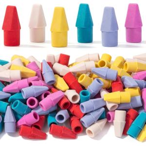 image:imageMr Pen Pencil Top Erasers 120 Pack Folk Festival Colors LatexFree amp No Smudge Pencil Eraser TopsColorful