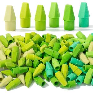 image:imageMr Pen Pencil Top Erasers 120 Pack Folk Festival Colors LatexFree amp No Smudge Pencil Eraser TopsGreen Shades