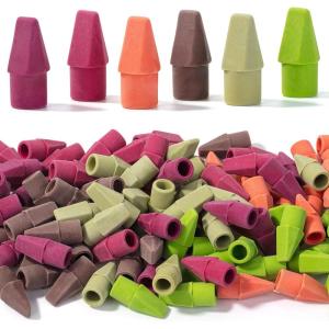 image:imageMr Pen Pencil Top Erasers 120 Pack Folk Festival Colors LatexFree amp No Smudge Pencil Eraser TopsLate Harvest