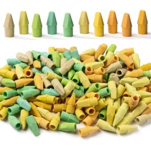 image:imageMr Pen Pencil Top Erasers 120 Pack Folk Festival Colors LatexFree amp No Smudge Pencil Eraser TopsNature Shades