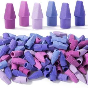 image:imageMr Pen Pencil Top Erasers 120 Pack Folk Festival Colors LatexFree amp No Smudge Pencil Eraser TopsPurple Shades