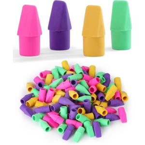 image:imageMr Pen Pencil Top Erasers 120 Pack Folk Festival Colors LatexFree amp No Smudge Pencil Eraser TopsVibrant