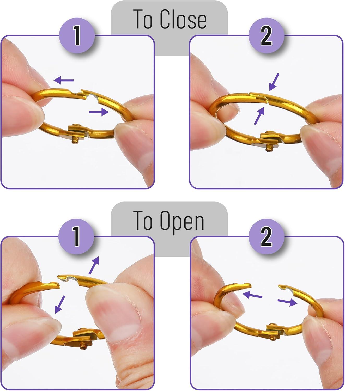 image:imageMr Pen Loose Leaf Binder Rings for Index Cards 3 Inch 24 Pack Metal Rings for Index CardsAssorted Colors