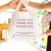 image:imageMr Pen  Thank You TShirt Bags 116 x 65 x 21 100 Pack Plastic Bags with Handles