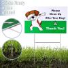 image:imageMr Pen Clean Up After Your Dog Signs 2 Pack with 1 Metal Stake No Dog Poop Lawn Signs UV Protected amp Waterproof Double Sided Pick Up After Your Dog Sign for YardGreen 1