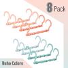 image:imageMr Pen Space Saving Hangers for Clothes 16 pcs Pastel Colors Plastic Multi Clothes Hangers Space Saving 5 Slots 360 Rotating HooksBoho Colors
