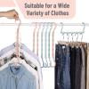 image:imageMr Pen Space Saving Hangers for Clothes 16 pcs Pastel Colors Plastic Multi Clothes Hangers Space Saving 5 Slots 360 Rotating HooksBoho Colors