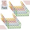 image:imageMr Pen Space Saving Hangers for Clothes 16 pcs Pastel Colors Plastic Multi Clothes Hangers Space Saving 5 Slots 360 Rotating HooksPastel Colors
