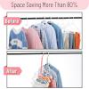 image:imageMr Pen Space Saving Hangers for Clothes 16 pcs Pastel Colors Plastic Multi Clothes Hangers Space Saving 5 Slots 360 Rotating HooksPlayful Pop