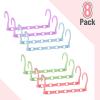 image:imageMr Pen Space Saving Hangers for Clothes 16 pcs Pastel Colors Plastic Multi Clothes Hangers Space Saving 5 Slots 360 Rotating HooksPlayful Pop