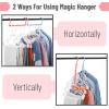 image:imageMr Pen Space Saving Hangers for Clothes 16 pcs Pastel Colors Plastic Multi Clothes Hangers Space Saving 5 Slots 360 Rotating HooksPlayful Pop