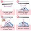 image:imageMr Pen Space Saving Hangers for Clothes 16 pcs Pastel Colors Plastic Multi Clothes Hangers Space Saving 5 Slots 360 Rotating HooksPlayful Pop