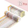 image:imageMr Pen Washi Tape Set 10 Rolls 15mm Wide 5 YardsRoll Summer Fiesta Design Glitter Silver amp Gold Foil Washi Tape for JournalingWoodland Whisper