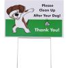 image:imageMr Pen Clean Up After Your Dog Signs 2 Pack with 1 Metal Stake No Dog Poop Lawn Signs UV Protected amp Waterproof Double Sided Pick Up After Your Dog Sign for YardGreen 1