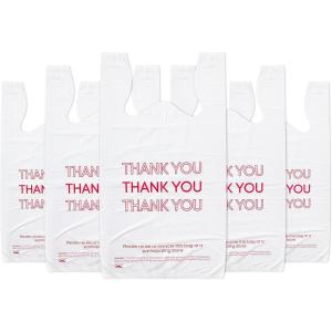 image:imageMr Pen  Thank You TShirt Bags 116 x 65 x 21 100 Pack Plastic Bags with Handles