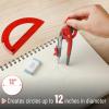 image:imageMr Pen Compass and Protractor Set 12 Sets Colorful Bulk Math Compass for Geometry and DrawingCandy Apple Red