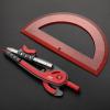 image:imageMr Pen Compass and Protractor Set 12 Sets Colorful Bulk Math Compass for Geometry and DrawingCandy Apple Red
