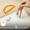 image:imageMr Pen Compass and Protractor Set 12 Sets Colorful Bulk Math Compass for Geometry and DrawingDark Orange