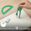 image:imageMr Pen Compass and Protractor Set 12 Sets Colorful Bulk Math Compass for Geometry and DrawingLush Garden Green