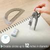 image:imageMr Pen Compass and Protractor Set 12 Sets Colorful Bulk Math Compass for Geometry and DrawingShuttle Grey