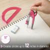 image:imageMr Pen Compass and Protractor Set 12 Sets Colorful Bulk Math Compass for Geometry and DrawingVivid Cerise
