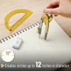 image:imageMr Pen Compass and Protractor Set 12 Sets Colorful Bulk Math Compass for Geometry and DrawingYellow